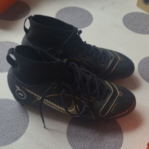 Nike Black and Gold Kids Sneakers